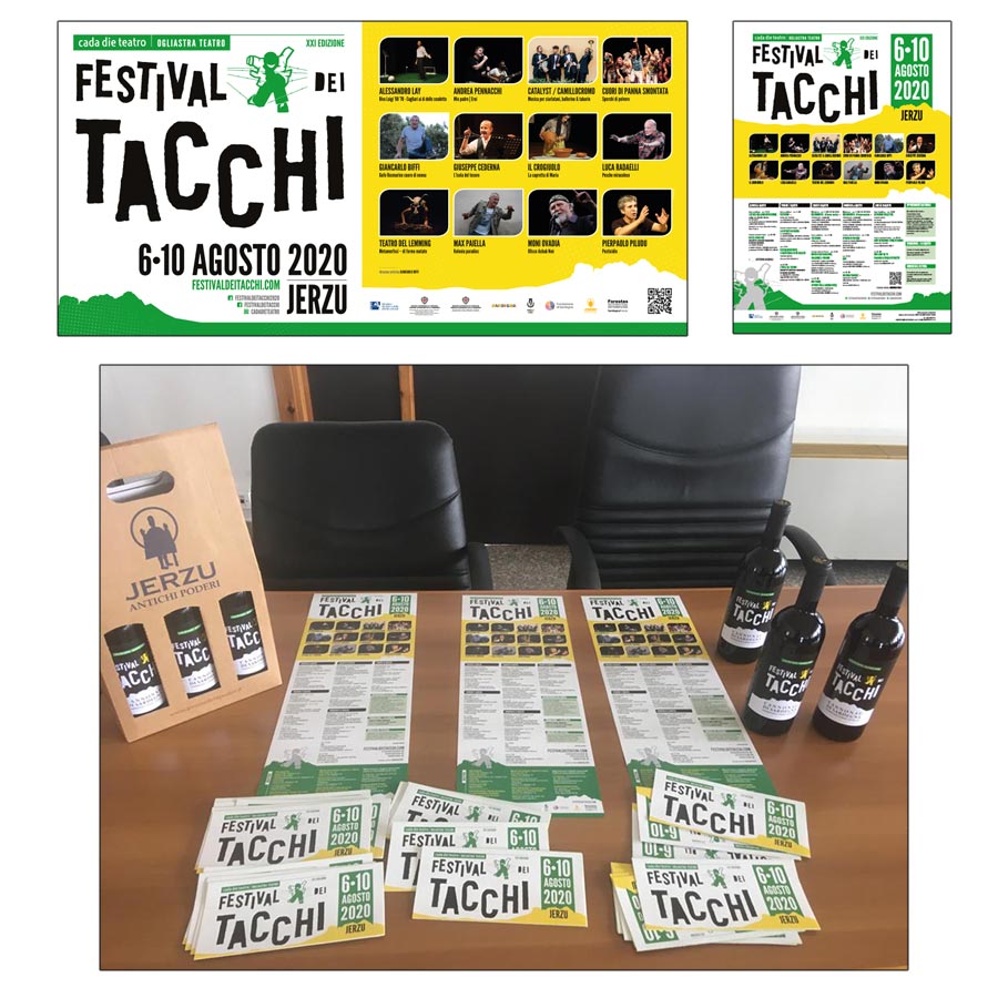 Festival dei Tacchi 2020 - Cada Die Teatro - Immagine coordinata Festival