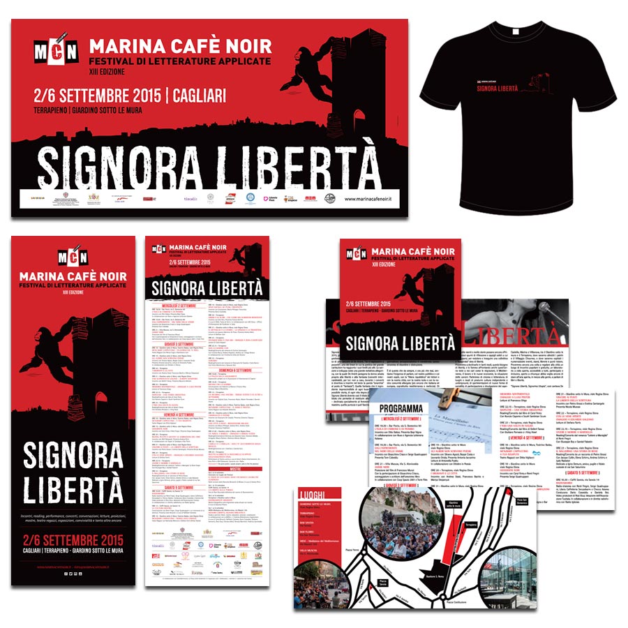 Marina Cafè Noir 2015 - campagna: 6x3 | locandine | libretto 60 pagine | tshirt | banner web